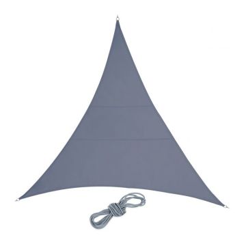 Trikampinis tentas nuo saulės 400x400x400cm., tamsiai pilkos spalvos