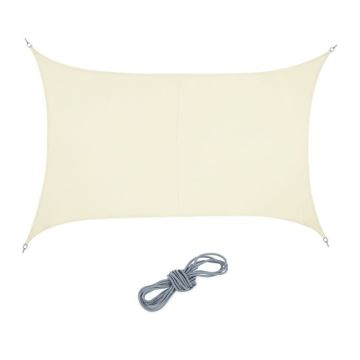 Stačiakampis tentas nuo saulės 400x300cm., kreminės spalvos