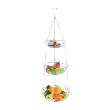 Корзина для фруктов 82x26,5см, серебристый цвет