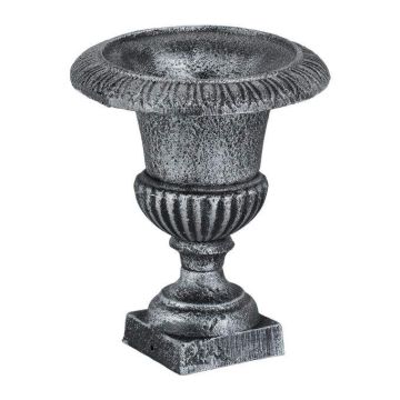 Vaza 23x19cm., sidabrinės spalvos