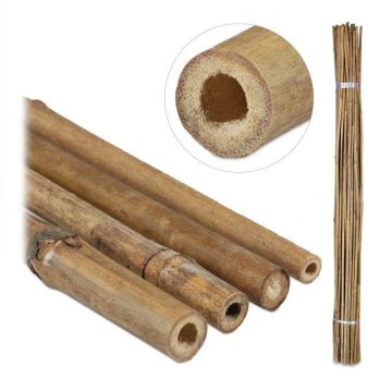 Rinkinys iš 40 bambuko sodo grotelių 150cm., šviesiai rudos spalvos