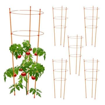 Rinkinys iš 6 sodo grotelių 3x29,5x77cm., oranžinės spalvos