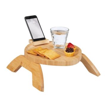 Складной поднос для кровати 12x30x30см., светло-коричневый
