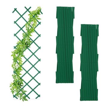 Rinkinys iš 3 sodo grotelių 180x60x1,5cm., žalios spalvos
