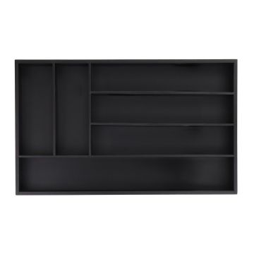 Stalo įrankių padėklas 5x46x28cm., juodos spalvos