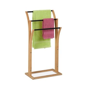 Rankšluosčių stovas 82x42x24cm., šviesiai rudos/juodos spalvos