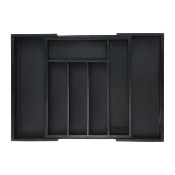 Stalo įrankių padėklas 5x29,5x33,5cm., juodos spalvos