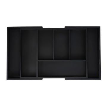 Stalo įrankių padėklas 5x37x28cm., juodos spalvos