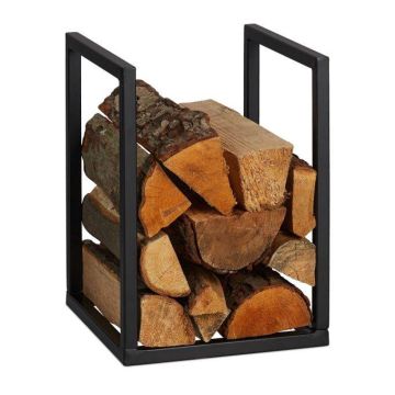 Stovas malkoms 40x30x30cm., juodos spalvos