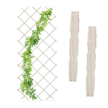 Rinkinys iš 3 sodo grotelių 180x90x1,5cm., baltos spalvos