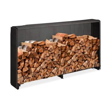 Stovas malkoms 110x200x29cm., juodos spalvos