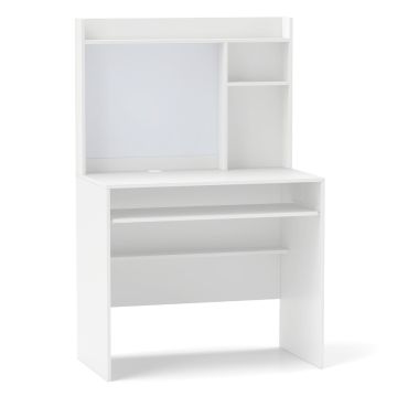 Rašomasis stalas 89x50x138cm., baltos spalvos