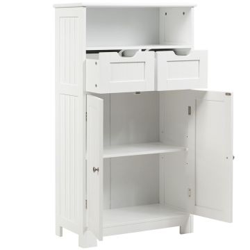 Шкаф для ванной 60x30x109см, белого цвета