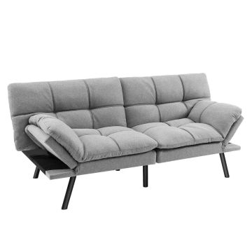 Диван-кровать 182x87x82см, серого цвета