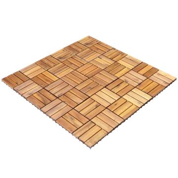 Rinkinys iš 27 terasos plytelių 31,5x31,5x2,5cm., rudos spalvos