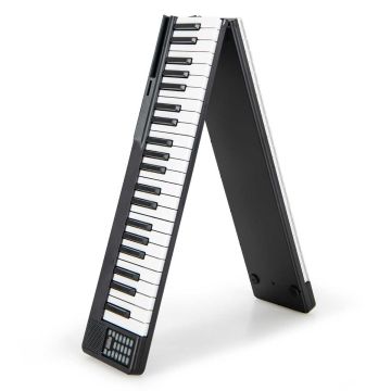 Skaitmeninis pianinas 137x16,5x5cm., juodos/baltos spalvos