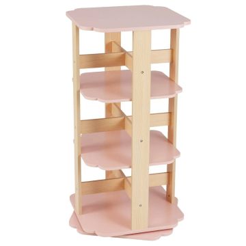 Детская полка 48x48x95,5см, розового/светло-коричневого цвета