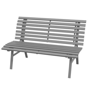 Sodo suoliukas Outsunny 123x67x79cm., pilkos spalvos