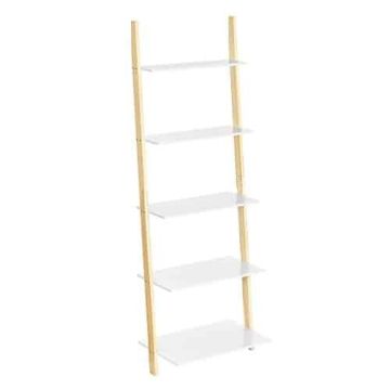 Lentyna 5 lygių, matinės baltos/natūralios spalvos