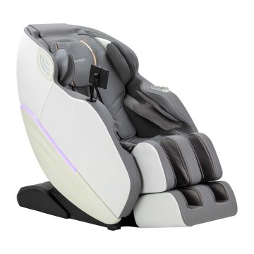 3D massage chair Sakura Maximus 809, 4 massage heads, White/gray