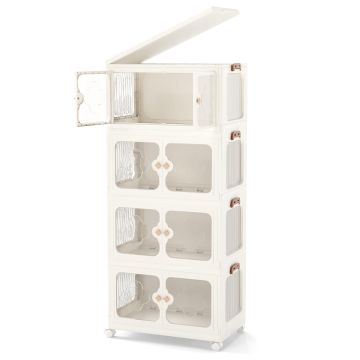 Книжный шкаф 59,5x35,5x130,5 см, белого цвета