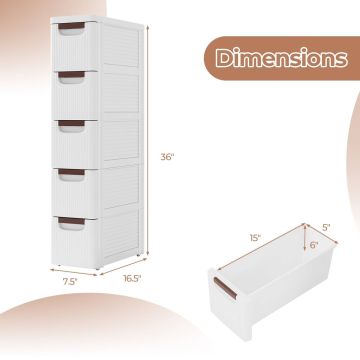 Тумба для ванной 42x19x91см, белого цвета