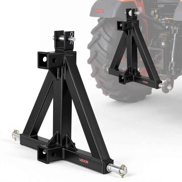 Трёхточечное прицепное устройство VEVOR S-08, приёмник 50,8 мм, чёрное, 550 × 165 × 545 мм