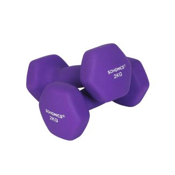 Svarmenų rinkinys 2 x 2 kg., violetinės spalvos