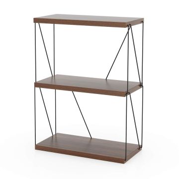 Напольная полка 61x29,5x82см, коричневого/черного цвета