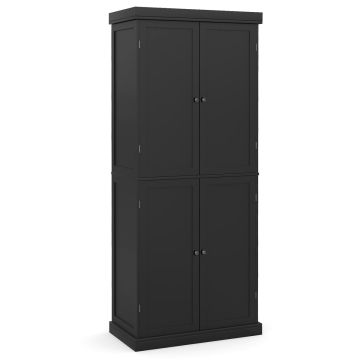 Spintelė 76x40x184,5cm., juodos spalvos