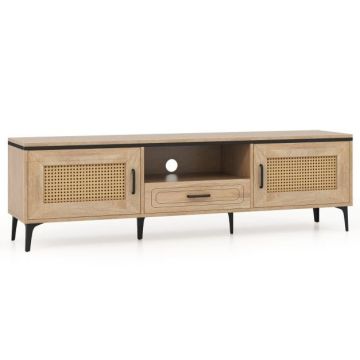 TV staliukas 150x35x45,5cm., šviesiai rudos spalvos
