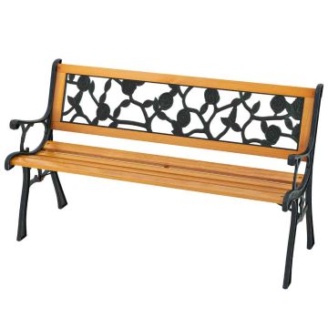 Sodo suoliukas 126x52x74cm., šviesiai rudos/juodos spalvos