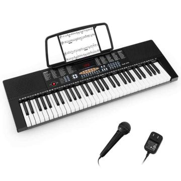 Skaitmeninis pianinas 83x28x8cm., juodos/baltos spalvos