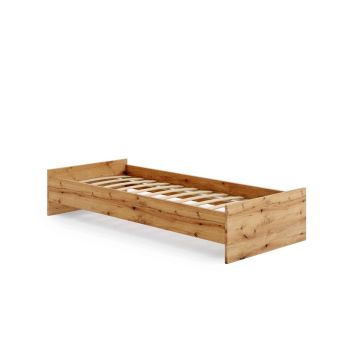 Lova Karo 204x37x94 cm, natūralios medžio spalvos