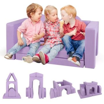 Modulinė vaikiška sofa, violetinės spalvos
