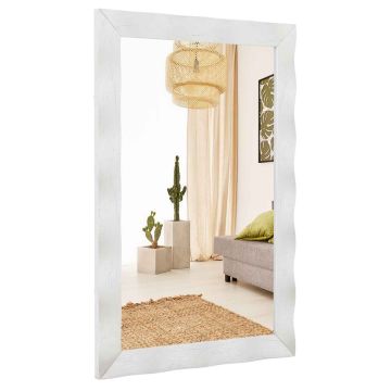 Sieninis veidrodis 3x106x71,5cm., baltos spalvos