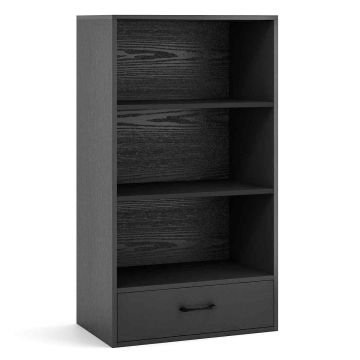 Отдельностоящая полка 60x38x120см, черного цвета