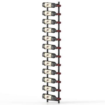 Винная полка 22x13,5x145см, черного цвета