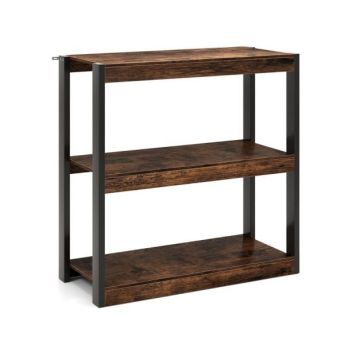 Отдельно стоящая полка 90x39,5x90см, коричневый/черный цвет