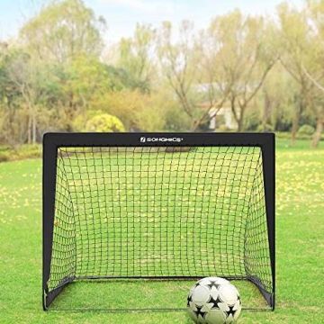 Futbolo vartų rinkinys SZQ122B02, 2 dalių, juodos spalvos