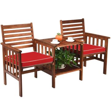 Lauko suolas 165x65x88cm., rudos spalvos