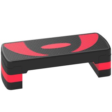 Aerobikos pakyla Homcom 80x31x20cm., juodos/raudonos spalvos