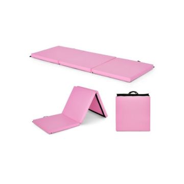 Gimnastikos kilimėlis 180x60x5cm., rožinės spalvos