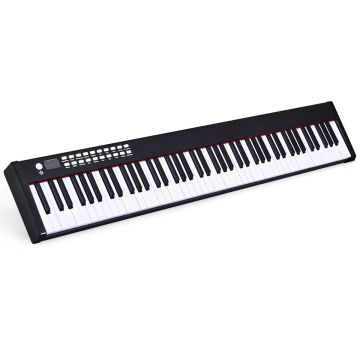 Skaitmeninis pianinas 127x21,5x6,5cm., juodos/baltos spalvos