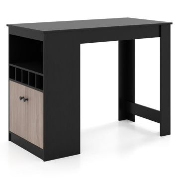 Baro stalas 120x60x91,5cm., juodos spalvos