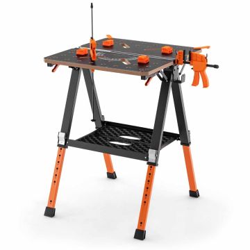 Darbastalis 70,5x65x91cm., juodos/oranžinės spalvos