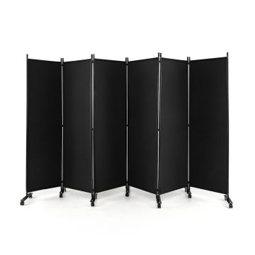 Širma 334,5x30x172cm., juodos spalvos