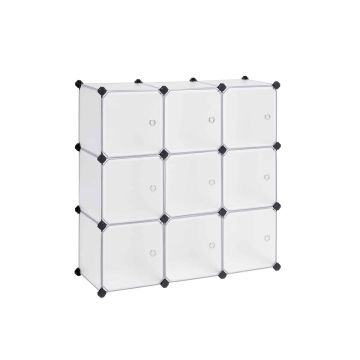 Plastikinė batų lentyna LPC116WS, 9 skyrių