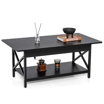 Кофейный столик 110x60x48см, черного цвета