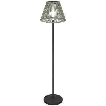 Toršėras su saulės baterija Outsunny 33x135cm., juodos/pilkos spalvos
